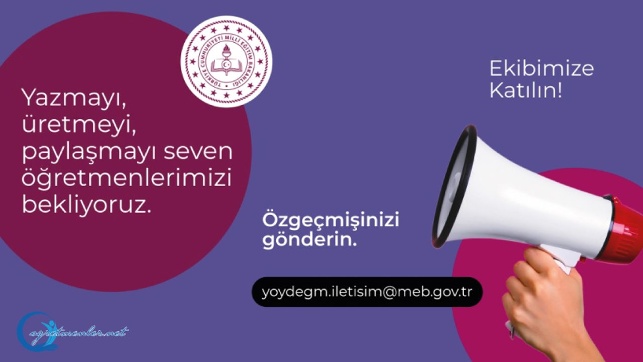 MEB, İletişim Ekibinde Görevlendirilecek Öğretmen İlanına çıktı MEB, İletişim Ekibinde Görevlendirilecek Öğretmen İlanına çıktı