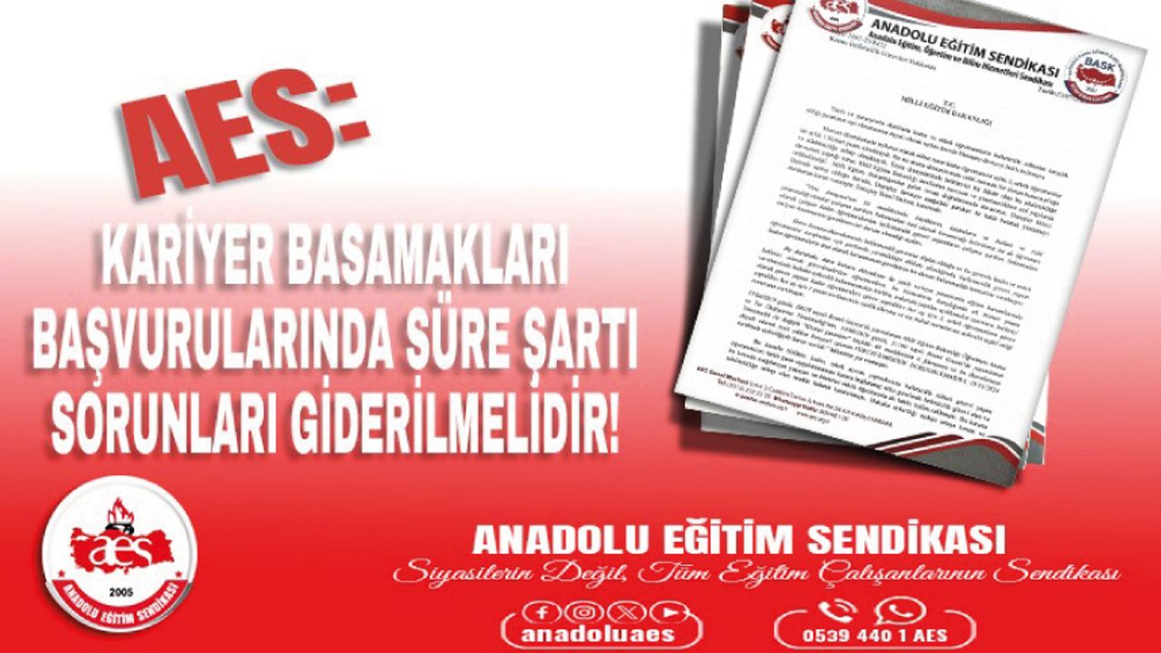 Kariyer Basamakları Başvurularında Süre Şartı Sorunları Giderilmelidir!