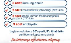 30'u Yerli üretim olmak üzere 39 ilacı daha geri ödeme listesine aldık