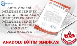 AES: Okul Öncesi Öğretmenlerinin Ve Daha Sonra Alan Değiştiren Sınıf Öğretmenlerinin İlksan Üyeliği Zorunlu Olmamalıdır