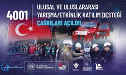 4001 Ulusal ve Uluslararası Yarışma/Etkinlik Katılım Desteği Çağrıları Açıldı!