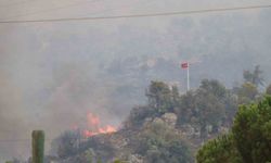 Dağ taş yandı, Türk bayrağı alevlerden korundu