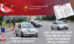 Özel Motorlu Taşıt Sürücüleri Kursu Yönetmeliğinde ve Ehliyet Sınavında Neler Değişti?