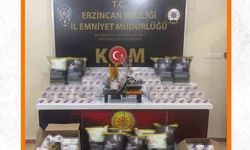 Erzincan’da sigara imalathanesi olarak kullanılan ikamete operasyon düzenlendi