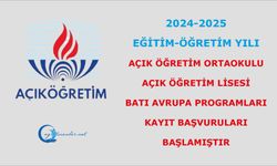 Açık Öğretim Ortaokulu ve Açık Öğretim Lisesi Batı Avrupa Programları Kayıt Başvuruları Başladı