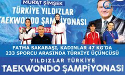 Fatma Sakabaşı, Kadınlar 47 kg’da 233 sporcu arasında Türkiye Üçüncüsü oldu