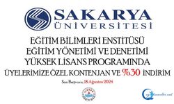 Sakarya Üniversitesi Yüksek Lisans Programlarının Başvuruları Başladı