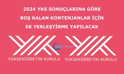 2024 YKS sonuçlarına göre yerleştirmeler yarın tamamlanıyor. Boş kalan kontenjanlar için ek yerleştirme yapılacak