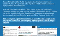 TMO’nun açık yığın stoklama yöntemi ile ilgili iddialara ilişkin açıklama