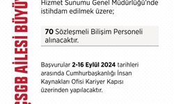 70 Sözleşmeli Bilişim Personeli alımı yapılacak