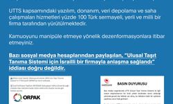 “Ulusal Taşıt Tanıma Sistemi için İsrailli bir firmayla anlaşma sağlandı” iddiası doğru değildir