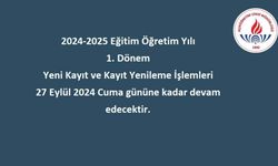 Açık Öğretim Lisesi 2024/1. dönem yeni kayıt ve kayıt yenileme işlemleri 27 Eylül 2024 Cuma gününe kadar devam edecek