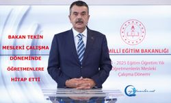 Bakan Tekin, Mesleki Çalışma Döneminde Öğretmenlere Hitap Etti