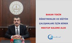 Bakan Tekin, Öğretmenler Ve Eğitim Çalışanları İçin Birer Mektup Kaleme Aldı