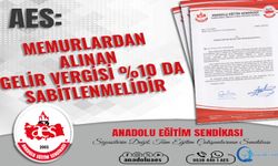 AES: Memurlardan Alınan Gelir Vergisi %10 Da Sabitlenmelidir