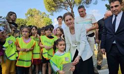 Ana sınıfı öğrencilerinin ilk trafik dersini Kaymakam Kan verdi