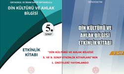 "Din Kültürü ve Ahlak Bilgisi 5. ve 9. Sınıf Etkinlik Kitapları"nın 1. üniteleri yayımlandı!