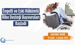 Engelli ve Eski Hükümlü Vatandaşlarımıza Hibe Desteği Başvuruları Başladı.