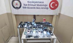 Küçükçekmece’de 385 adet kaçak cep telefonu ele geçirildi