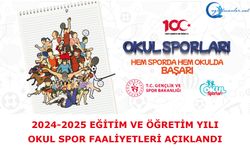 2024-2025 Eğitim Ve Öğretim Yılı Okul Spor Faaliyetleri