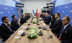 Erdoğan, Özbekistan Cumhurbaşkanı Mirziyoyev’i kabul etti