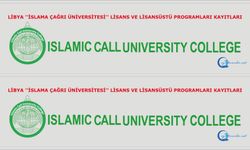 Libya ''İslama Çağrı Üniversitesi'' Lisans ve Lisansüstü Programları kayıtları