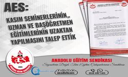 AES: Kasım Seminerlerinin, Uzman Ve Başöğretmen Eğitimlerinin Uzaktan Yapılmasını Talep Ettik