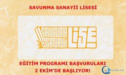 Savunma Sanayii Lise Eğitim Programı Başvuruları 2 Ekim’de Başlıyor