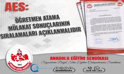 AES: Öğretmen Atama Mülakat Sonuçlarının Sıralamaları Açıklanmalıdır