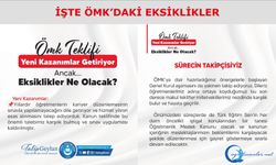 ÖMK’da önemli kazanımların yanı sıra, eksik bulduğumuz hususlar da söz konusudur