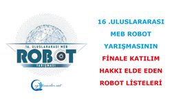 Finale Katılım Hakkı Elde Eden Robot Listeleri