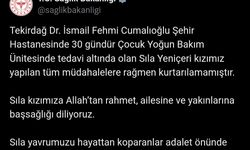 Sağlık Bakanlığı: "Sıla yavrumuzu hayattan koparanlar adalet önünde mutlaka hesap verecektir"