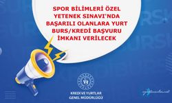 Spor Bilimleri Özel Yetenek Sınavı'nda başarılı olanlara yurt, burs/kredi başvuru imkanı verilecek