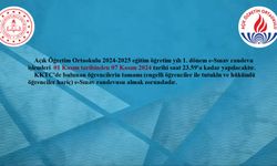 Açık Öğretim Ortaokulu 2024-2025 eğitim öğretim yılı 1. dönem e-Sınav  randevu işlemleri !