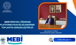 MEBİ Bireysel öğrenme Platformu'nun bilgilendirme toplantısı gerçekleştirildi