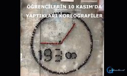 Öğrencilerin 10 Kasım'da yaptıkları koreografiler