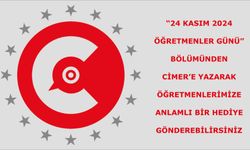 “24 Kasım 2024 Öğretmenler Günü” bölümünden CİMER’Den öğretmenlre hediye gönderin