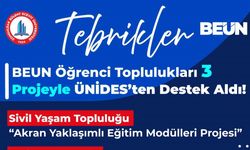 BEUN Öğrenci Toplulukları 3 Projeyle ÜNİDES’ten destek aldı