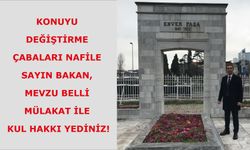 Konuyu değiştirme çabaları nafile Sayın Bakan, mevzu belli mülakat ile kul hakkı yediniz!