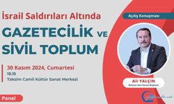 “İsrail Saldırıları Altında Gazetecilik ve Sivil Toplum” başlığı konuşulacak.