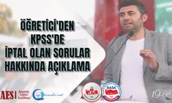 Öğretici'den KPSS'de İptal Olan Sorular Hakkında Açıklama