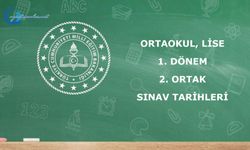 Ortaokul, lise 1. dönem 2. ortak sınav tarihleri