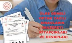 Ülke Geneli Ortak Yazılı Sınavların (Mazeret)Kitapçıkları Ve Cevapları