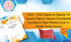 LGS Merkezî Sınavına Yöneli̇k Yeni̇ Örnek Soruları Yayımlandı