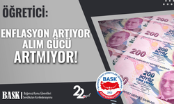 Öğreti̇ci̇: enflasyon artıyor alım gücü artmıyor!