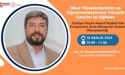 Programlar Arası Bileşenler Sistem Okuryazarlığı konulu uzaktan hizmet içi eğitim yapıldı.