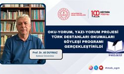 Türk Destanları Söyleşi Programı Gerçekleştirildi