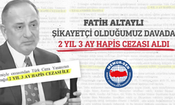 Fatih Altaylı, Şikayetçi Olduğumuz Davada 2 Yıl 3 Ay Hapis Cezası Aldı