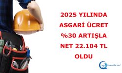 Asgari ücret 22.104 TL oldu