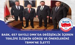 BASK, 657 sayılı DMK'da değişiklik içeren teklife ilişkin görüş ve önerilerini TBMM'ne iletti